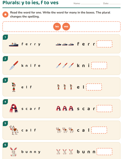Preview of Spelling Rules worksheet for grade 2