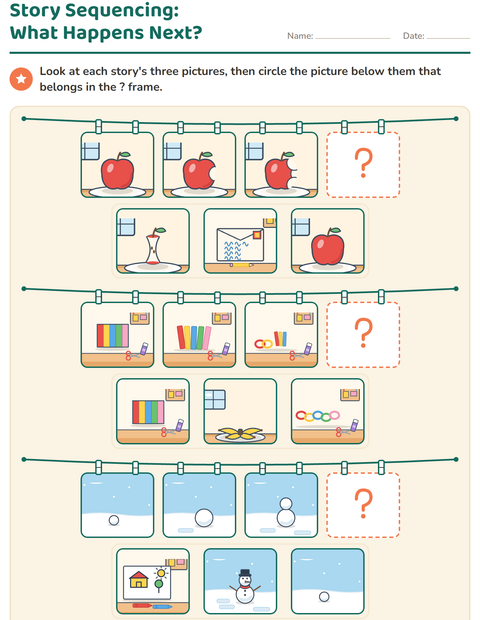 Story Sequencing: What Happens Next?
