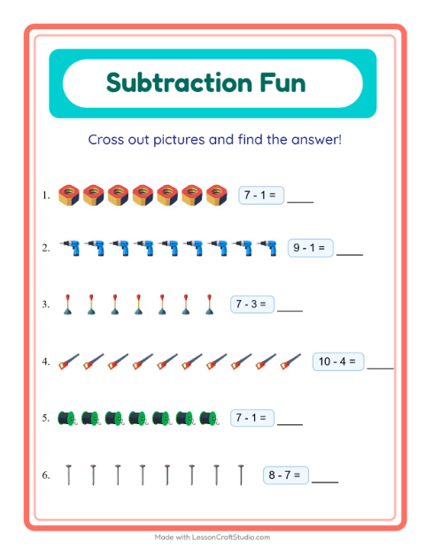 Subtraction with Tools