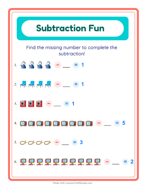 Find the Missing Number — Household Things