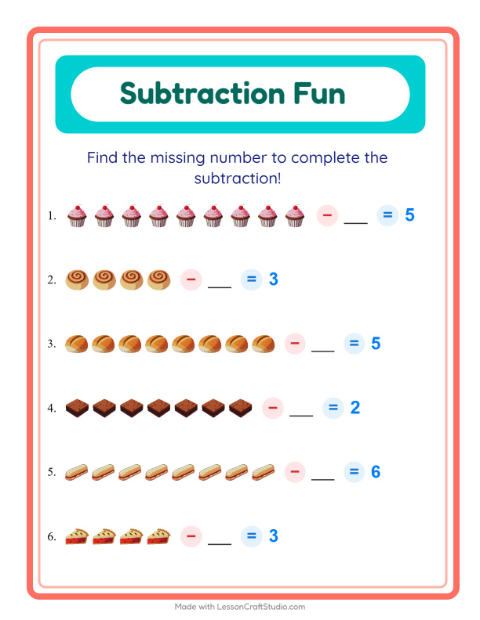 Find the Missing Number — Bakery Treats