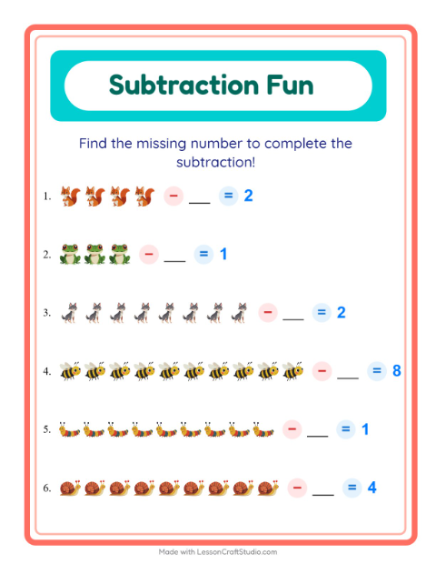 Find the Missing Number — Forest Creatures
