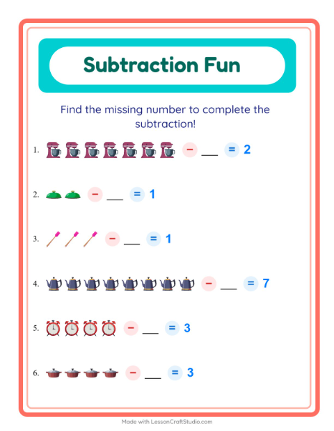 Find the Missing Number — Kitchen Tools