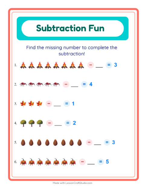 Find the Missing Number — Everyday Objects