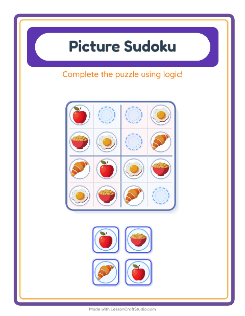 Preview of Find Objects worksheet featuring Breakfast for kindergarten