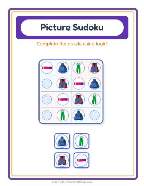 Preview of Find Objects worksheet featuring Clothing for kindergarten