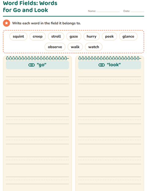 Preview of Synonyms worksheet for grade 3