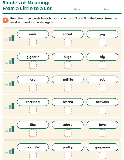 Preview of Synonyms worksheet for grade 1