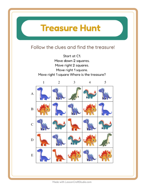 Treasure Hunt with Dinosaurs