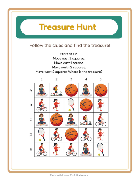 Treasure Hunt with Activities