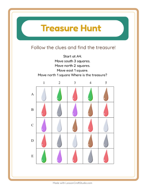 Treasure Hunt with Colors