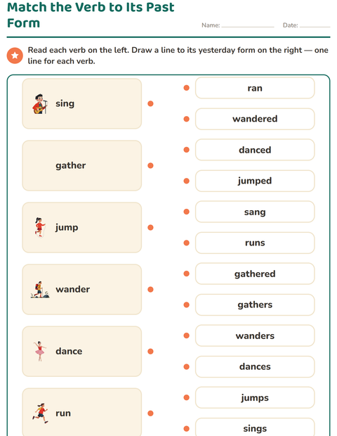 Match the Verb to Its Past Form