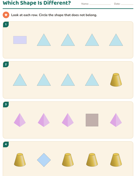 Which Shape Is Different?