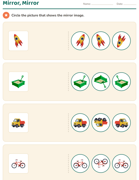 Preview of Visual Discrimination worksheet featuring Toys for kindergarten