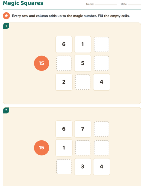 Preview of Visual Logic worksheet for grade 3