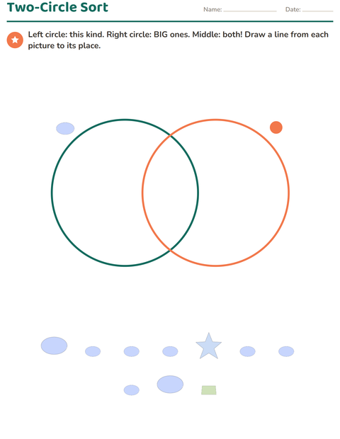 Preview of Visual Logic worksheet featuring Shapes for grade 3