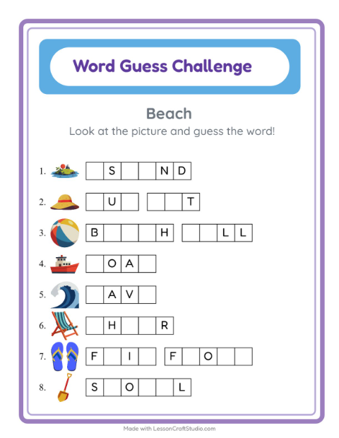 Preview of Cryptogram worksheet for kindergarten