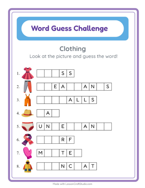 Preview of Cryptogram worksheet for kindergarten