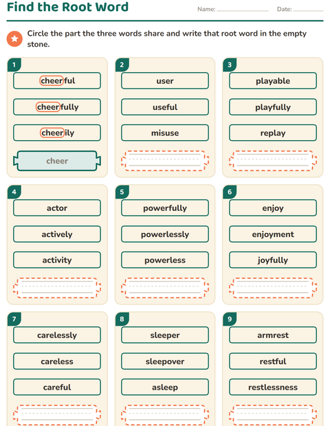 Find the Root Word