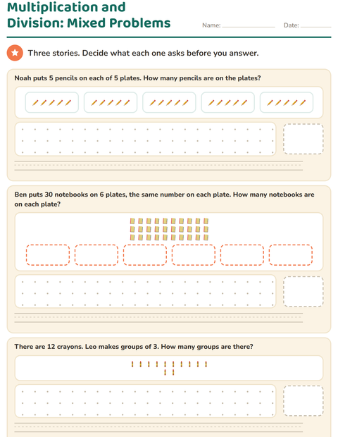 Multiplication and Division: Mixed Problems — Classroom