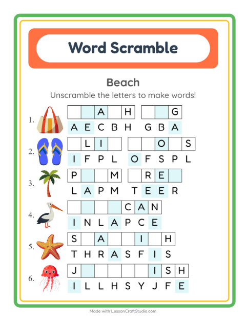 Preview of Bingo worksheet featuring Activities for kindergarten