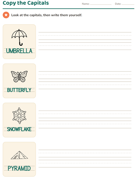 Preview of Word Tracing worksheet featuring Nature BW for kindergarten