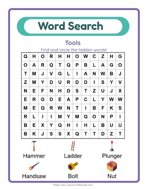 Word Search with Tools