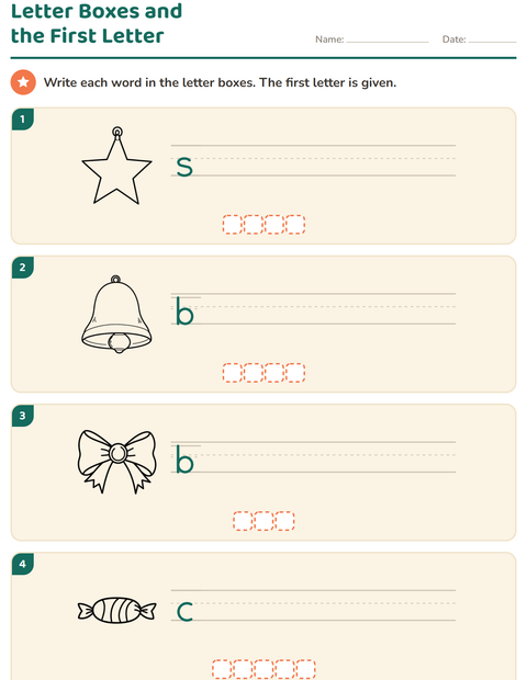 Preview of Write the Word worksheet featuring Christmas B&W for grade 1