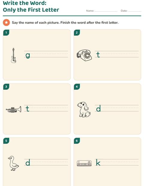 Preview of Write the Word worksheet featuring Toys BW 2 for grade 1