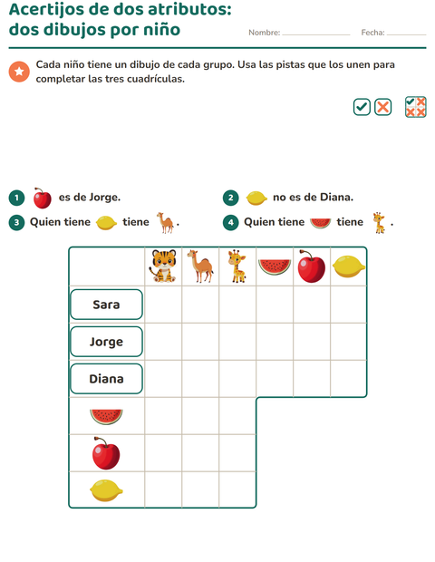 Vista previa de la hoja de Acertijos de lógica con Animales del zoológico para grado 3