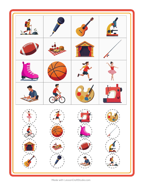 Vista previa de Lotería de Actividades: ¿Dónde Está la Imagen?