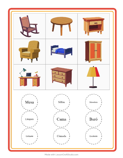 Lotería con Muebles