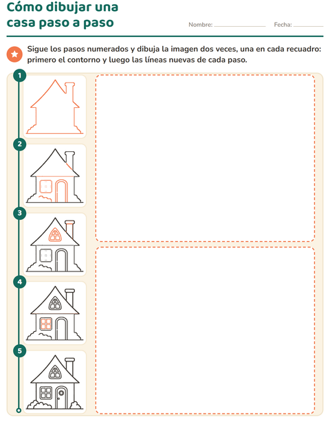 Vista previa de la hoja de Cómo dibujar para jardín infantil