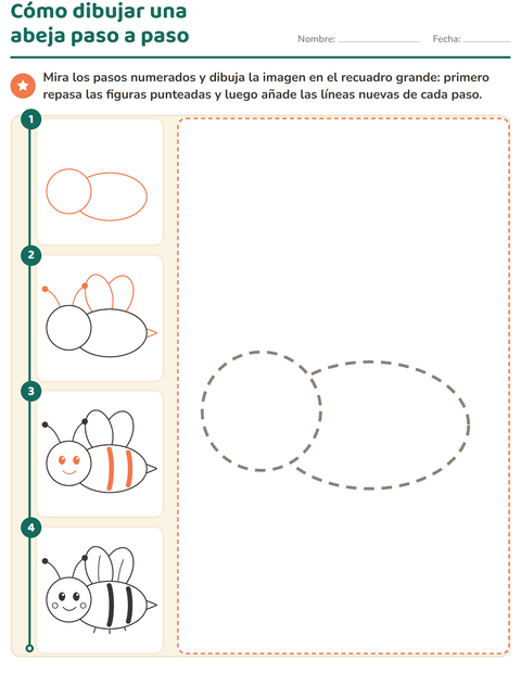 Vista previa de la hoja de Cómo dibujar para jardín infantil