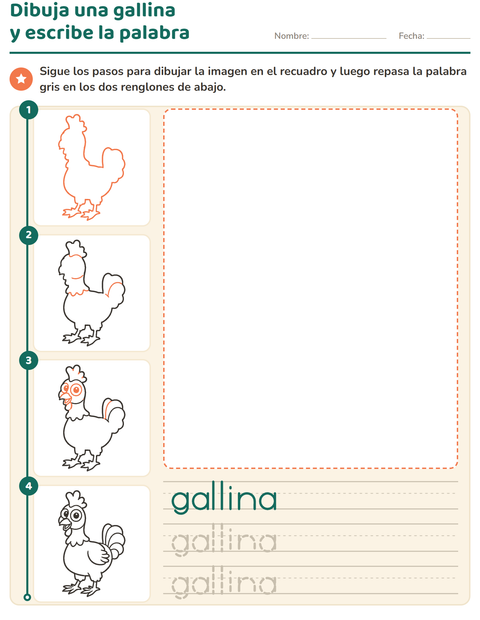 Vista previa de la hoja de Cómo dibujar para jardín infantil
