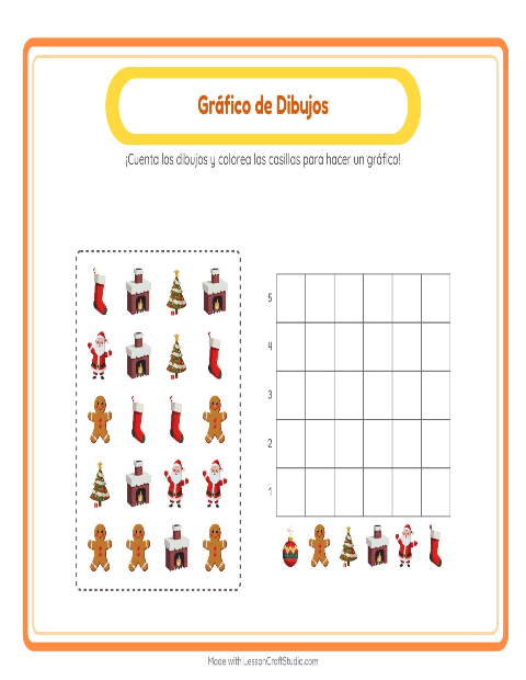Vista previa de la hoja de Contar En Gráfico con Ocupaciones para jardín infantil