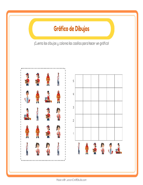 Vista previa de Cuenta y Completa la Gráfica: Ocupaciones