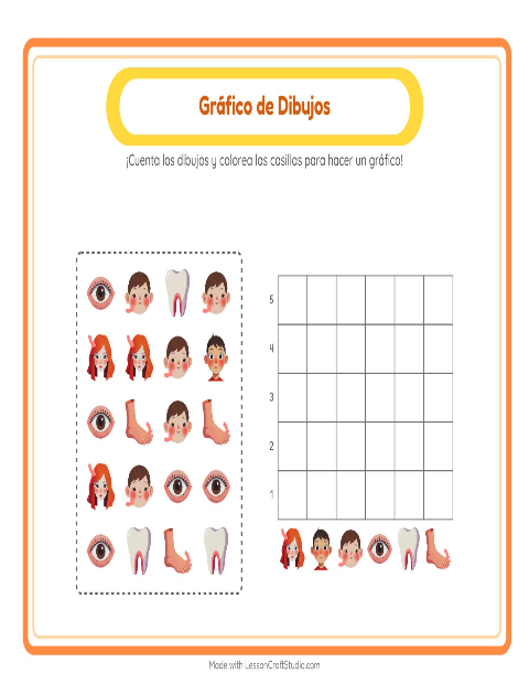 Vista previa de la hoja de Contar En Gráfico con Oficina de correos para jardín infantil