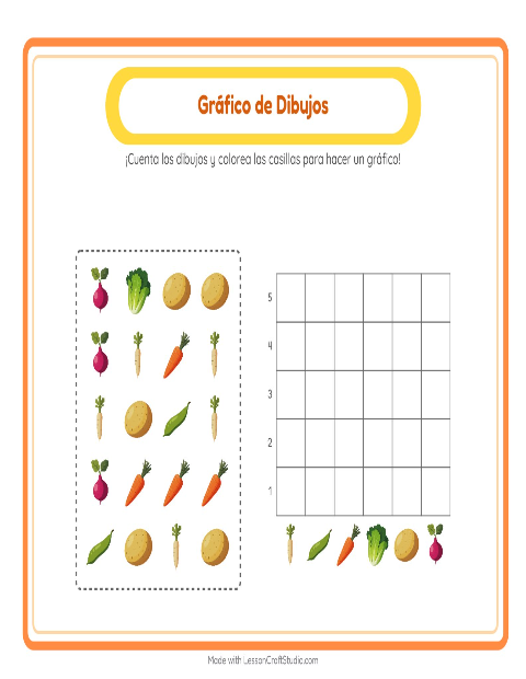 Vista previa de la hoja de Contar En Gráfico con Oficina de correos para jardín infantil