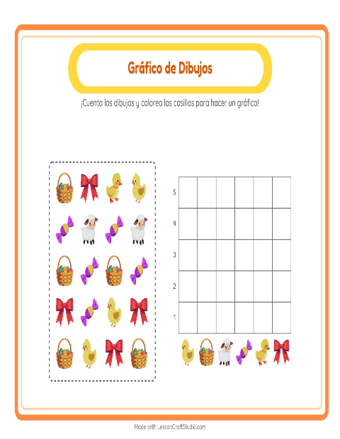 Vista previa de la hoja de Contar En Gráfico con Oficina de correos para jardín infantil