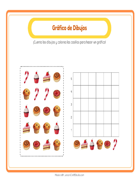 Vista previa de la hoja de Contar En Gráfico con Oficina de correos para jardín infantil