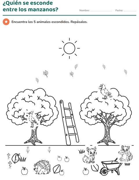 Vista previa de la hoja de Dibujos para repasar para grado 1