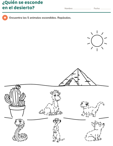 Vista previa de la hoja de Dibujos para repasar para grado 1