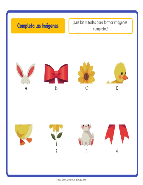 Vista previa de la hoja de Emparejar Sombras con Pascua para jardín infantil