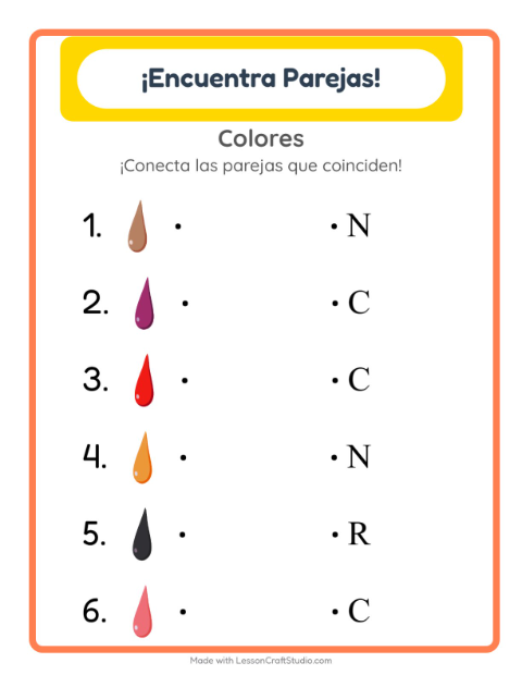Letra inicial con Colores