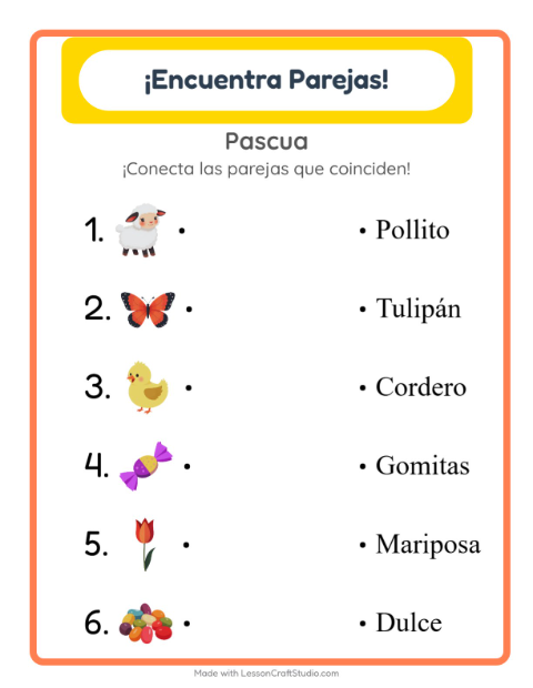Lee palabras con Pascua