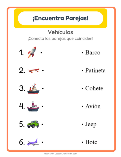 Lee palabras con Vehículos