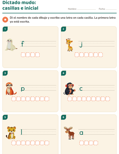 Vista previa de la hoja de Escribir la palabra con Animales del zoológico para grado 1