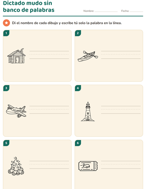 Vista previa de la hoja de Escribir la palabra con Viajes y Vacaciones BN para grado 1