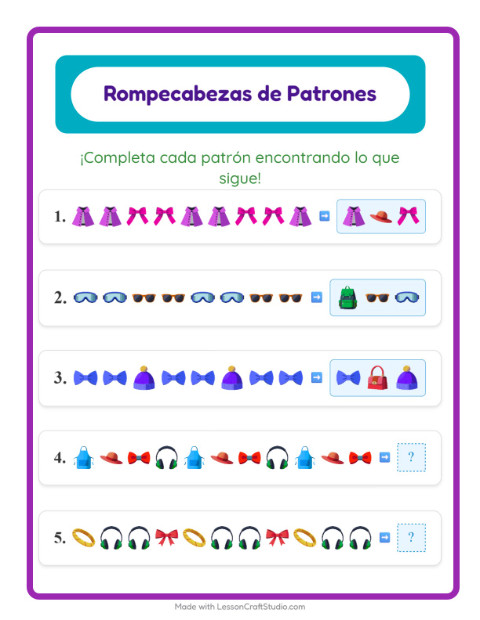Patrones con Accesorios